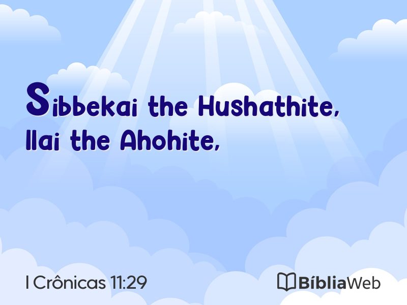 I Crônicas 11:29 em imagem para compartilhar