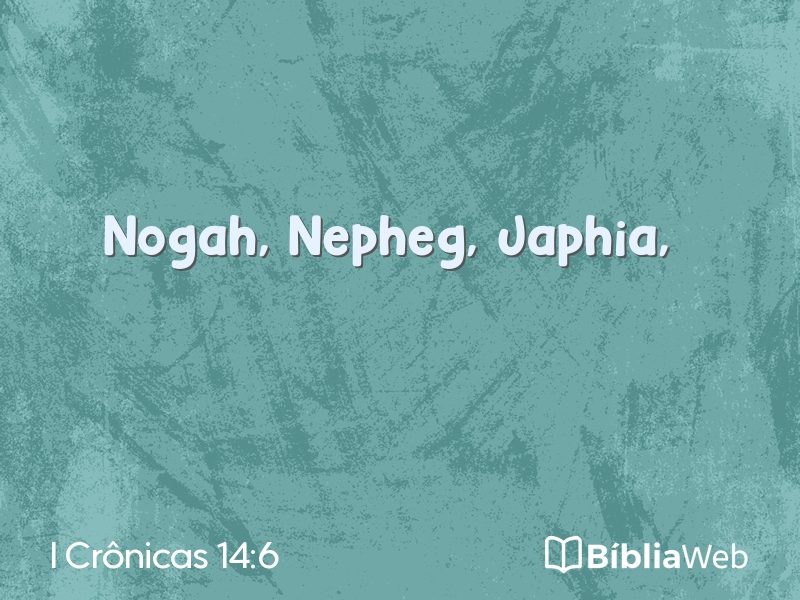 I Crônicas 14:6 em imagem para compartilhar