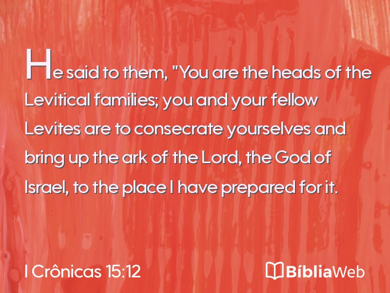 I Crônicas 15:12 em imagem para compartilhar
