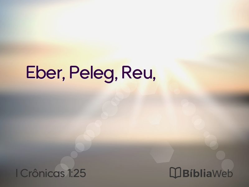 I Crônicas 1:25 em imagem para compartilhar