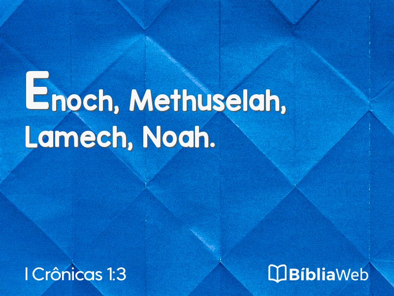 I Crônicas 1:3 em imagem para compartilhar