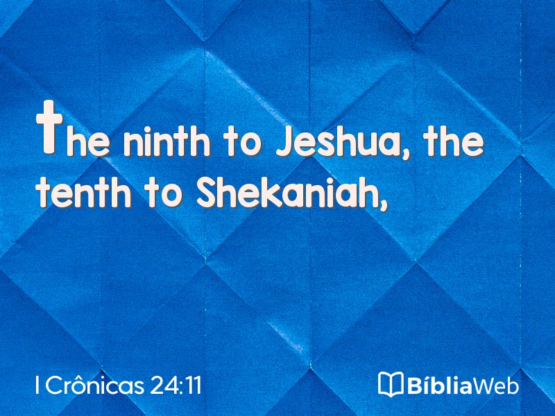 I Crônicas 24:11 em imagem para compartilhar