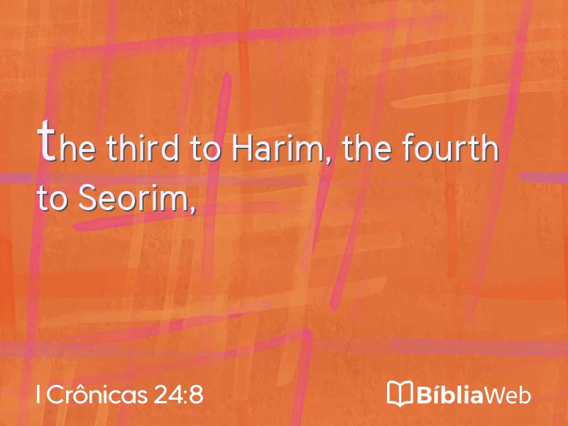 I Crônicas 24:8 em imagem para compartilhar