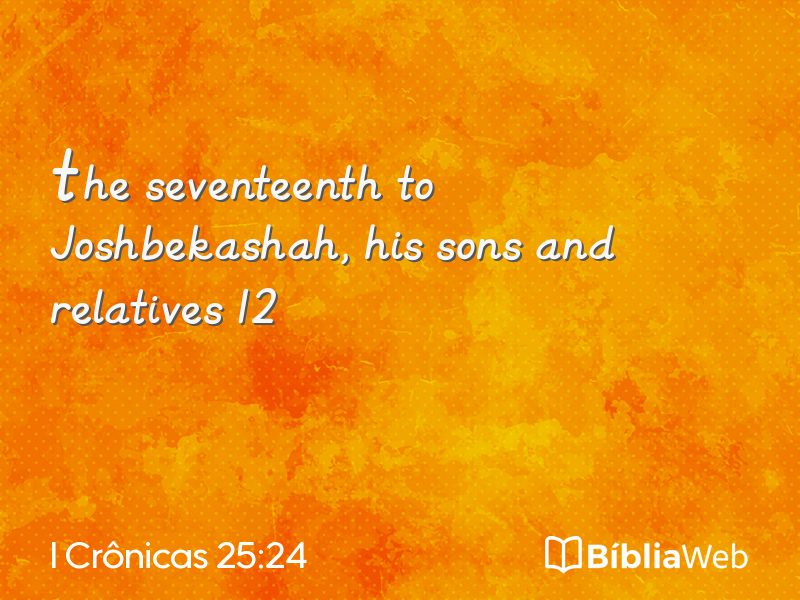 I Crônicas 25:24 em imagem para compartilhar