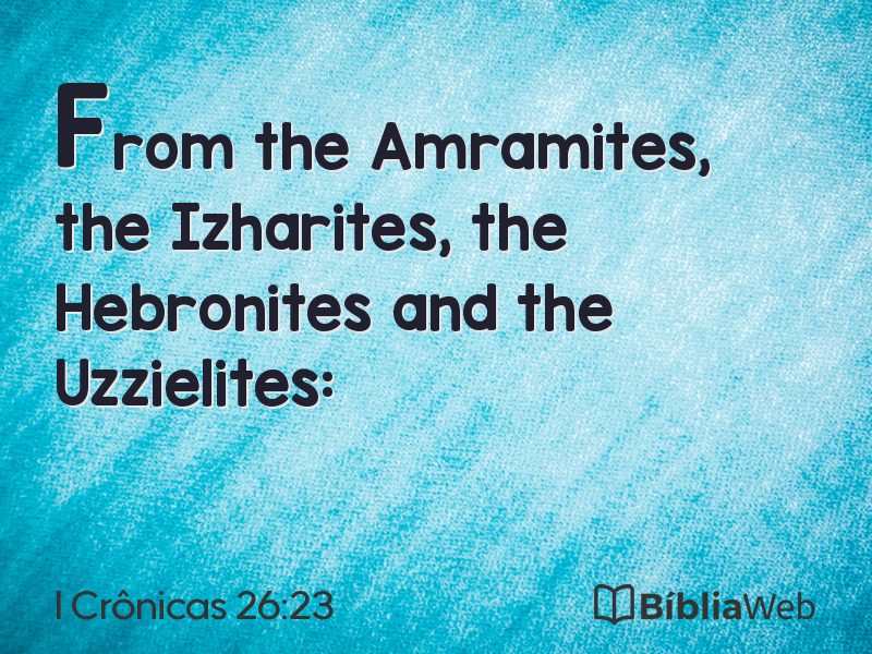 I Crônicas 26:23 em imagem para compartilhar