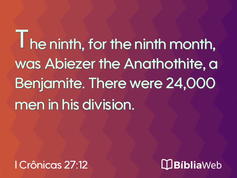 I Crônicas 27:12 em imagem para compartilhar