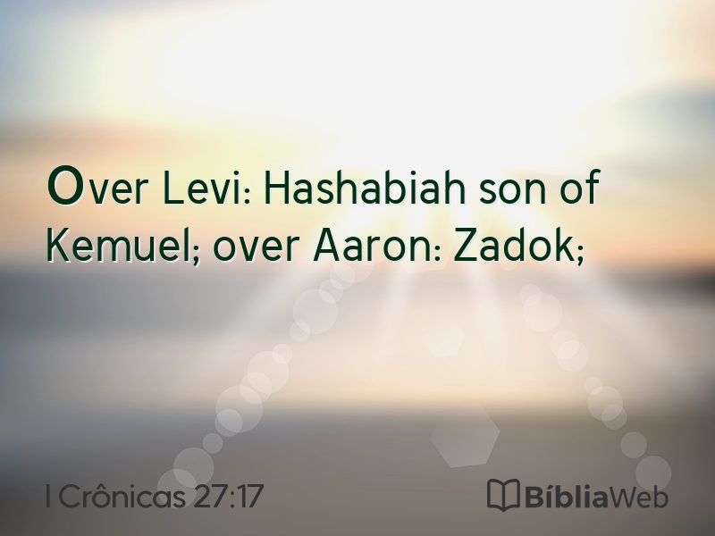 I Crônicas 27:17 em imagem para compartilhar