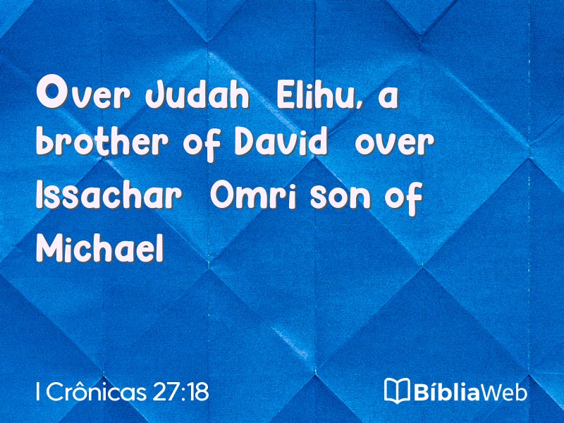 I Crônicas 27:18 em imagem para compartilhar