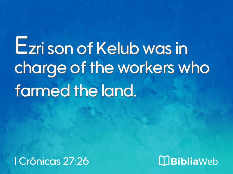 I Crônicas 27:26 em imagem para compartilhar