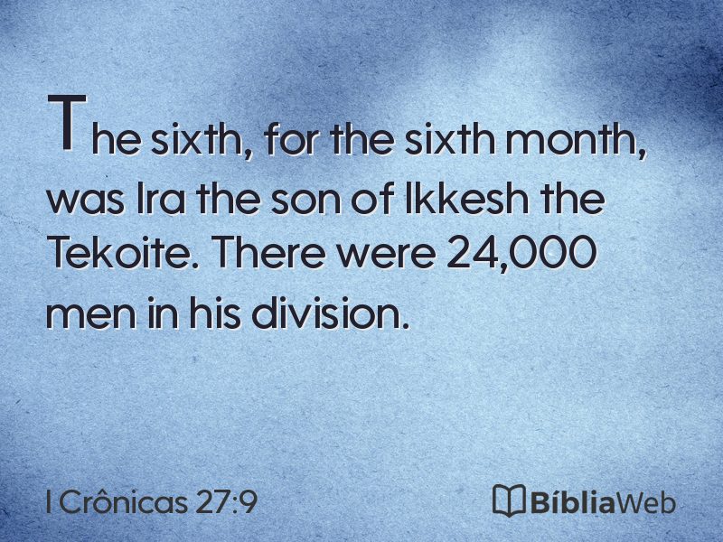 I Crônicas 27:9 em imagem para compartilhar