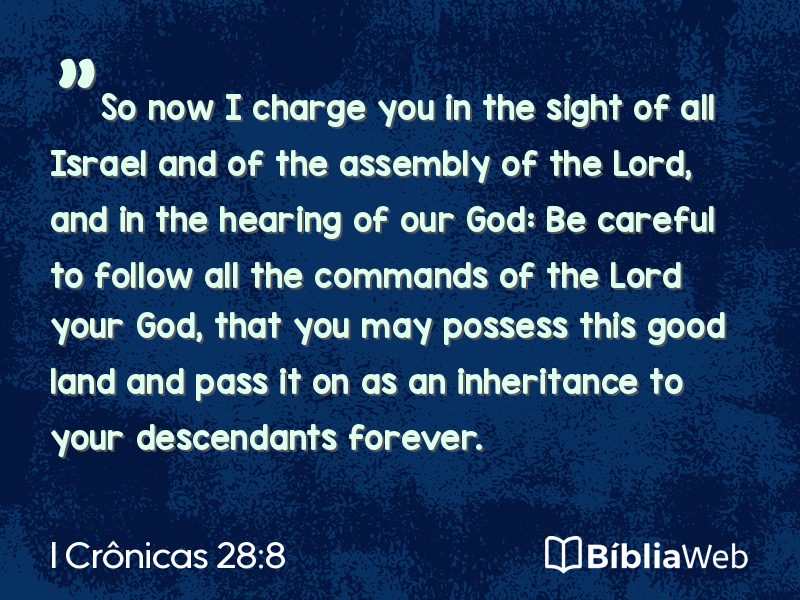 I Crônicas 28:8 em imagem para compartilhar