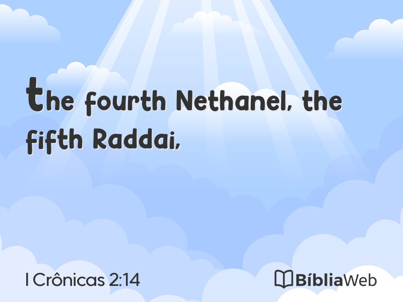 I Crônicas 2:14 em imagem para compartilhar