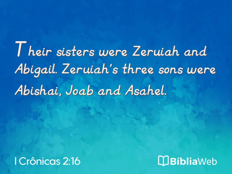 I Crônicas 2:16 em imagem para compartilhar
