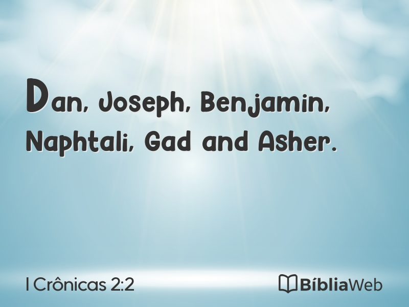 I Crônicas 2:2 em imagem para compartilhar