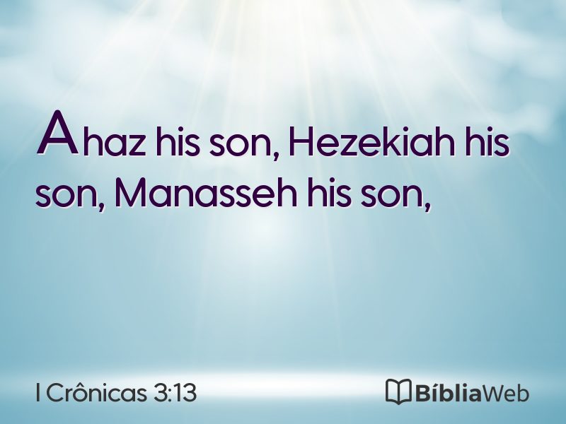 I Crônicas 3:13 em imagem para compartilhar