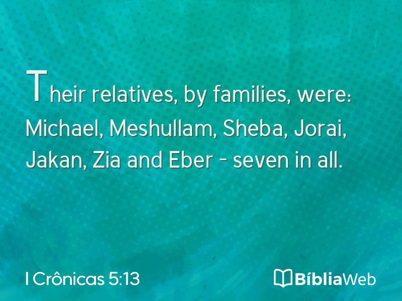 I Crônicas 5:13 em imagem para compartilhar