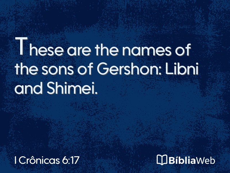 I Crônicas 6:17 em imagem para compartilhar
