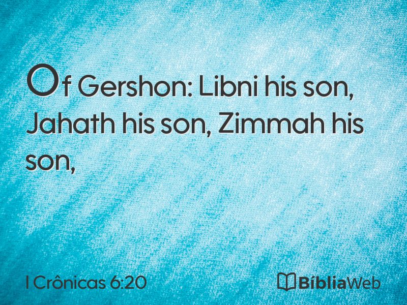 I Crônicas 6:20 em imagem para compartilhar