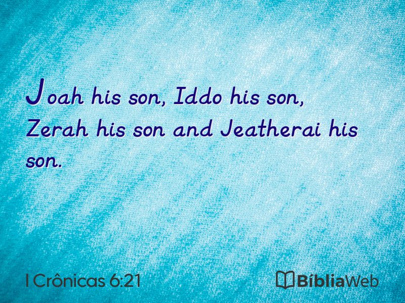 I Crônicas 6:21 em imagem para compartilhar