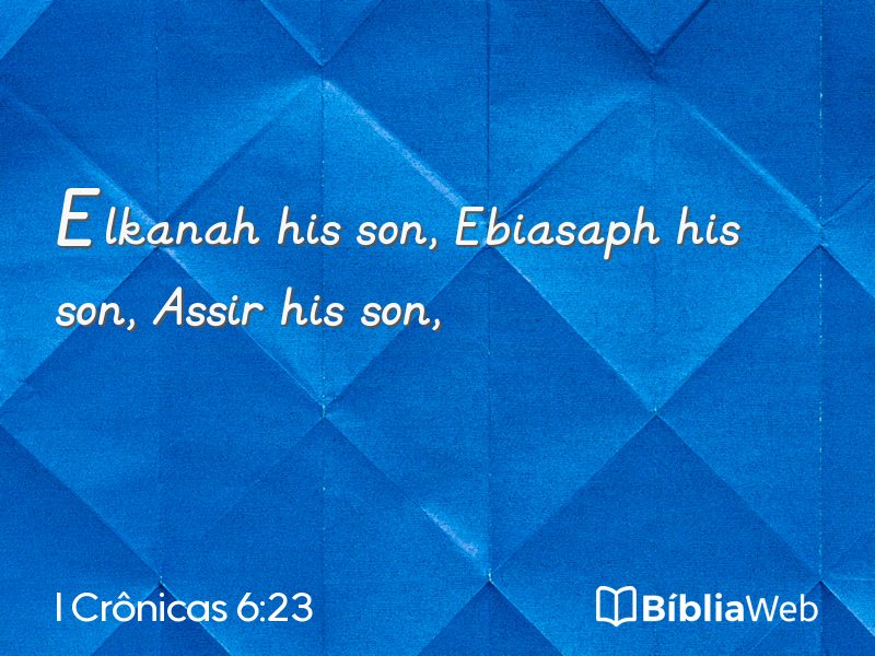 I Crônicas 6:23 em imagem para compartilhar