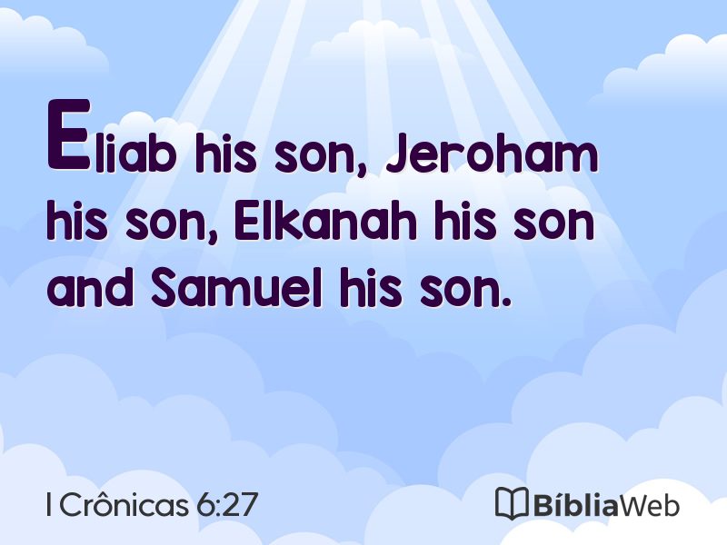 I Crônicas 6:27 em imagem para compartilhar