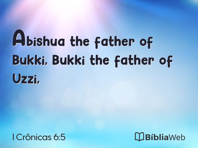 I Crônicas 6:5 em imagem para compartilhar