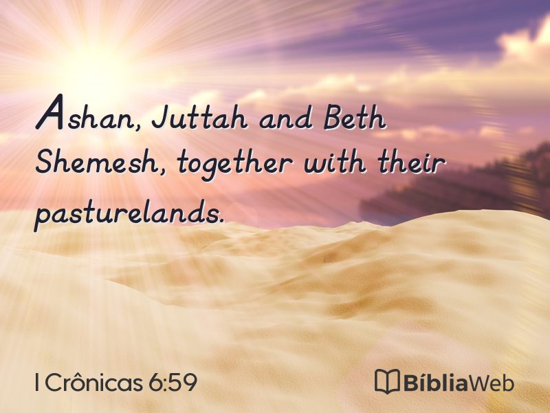 I Crônicas 6:59 em imagem para compartilhar