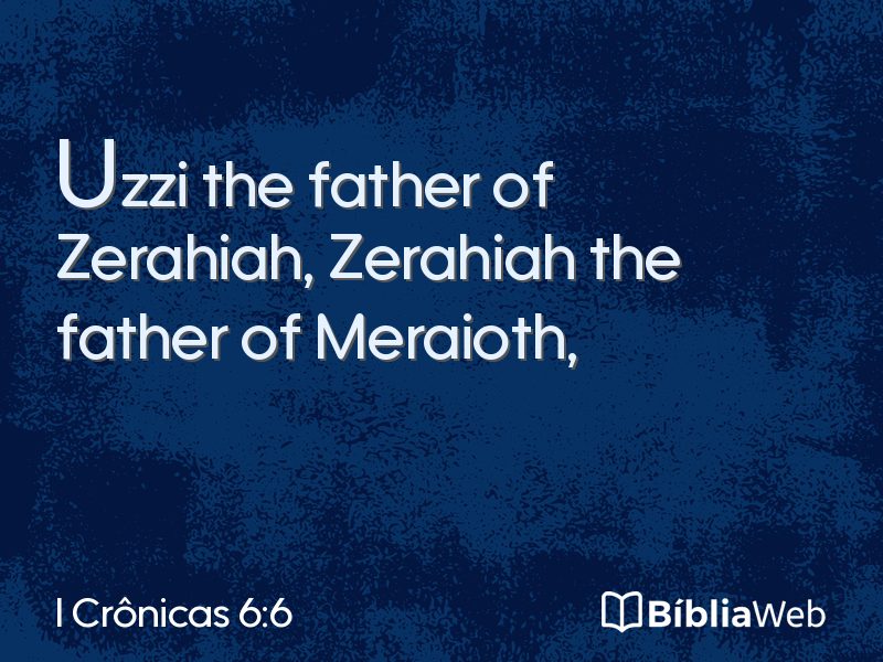 I Crônicas 6:6 em imagem para compartilhar
