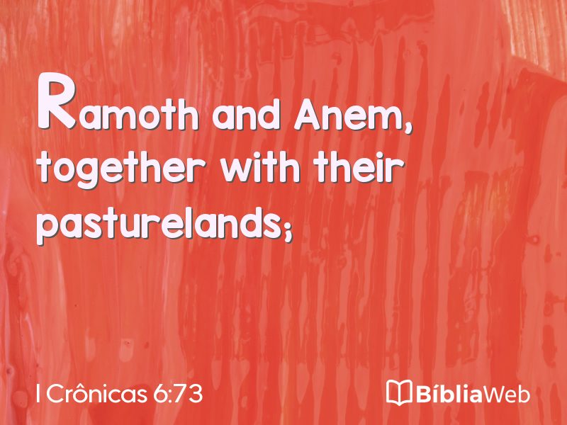I Crônicas 6:73 em imagem para compartilhar