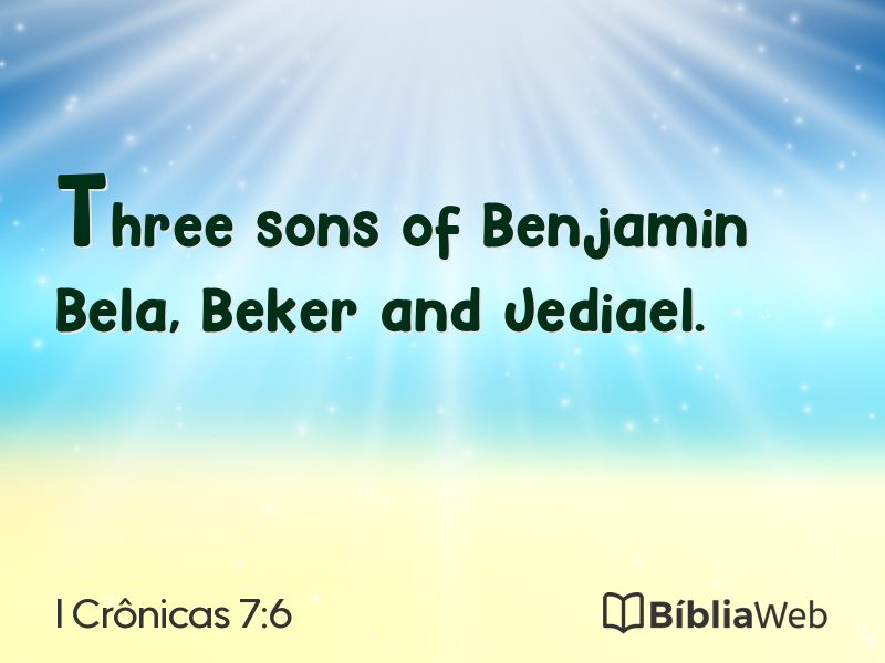 I Crônicas 7:6 em imagem para compartilhar