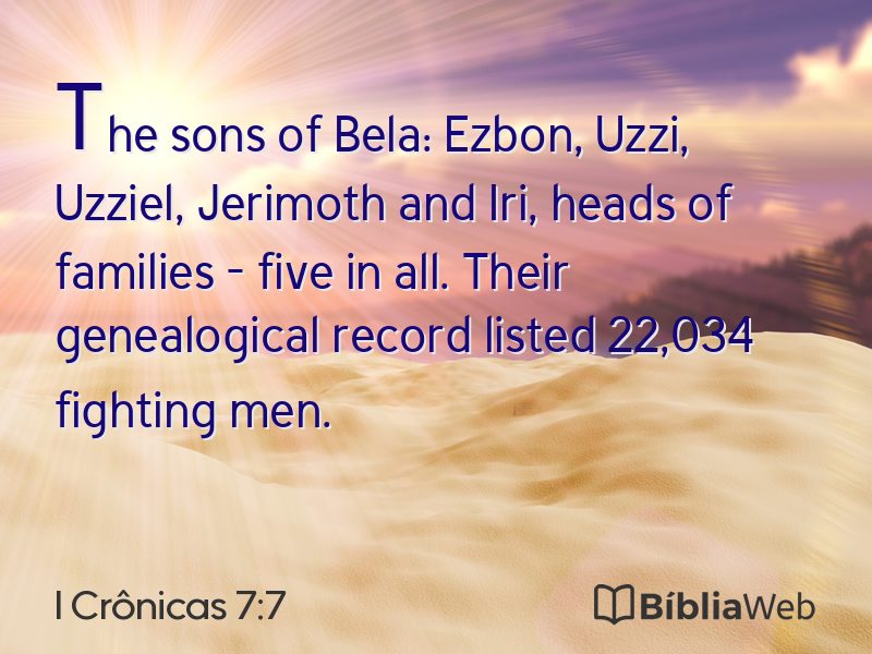 I Crônicas 7:7 em imagem para compartilhar