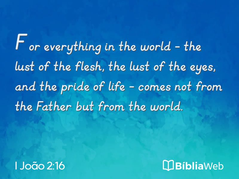 I João 2:16 em imagem para compartilhar