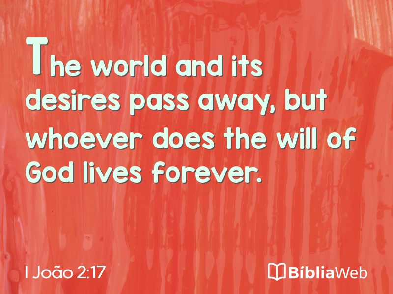 I João 2:17 em imagem para compartilhar