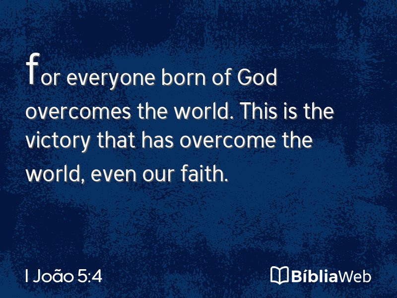 I João 5:4 em imagem para compartilhar