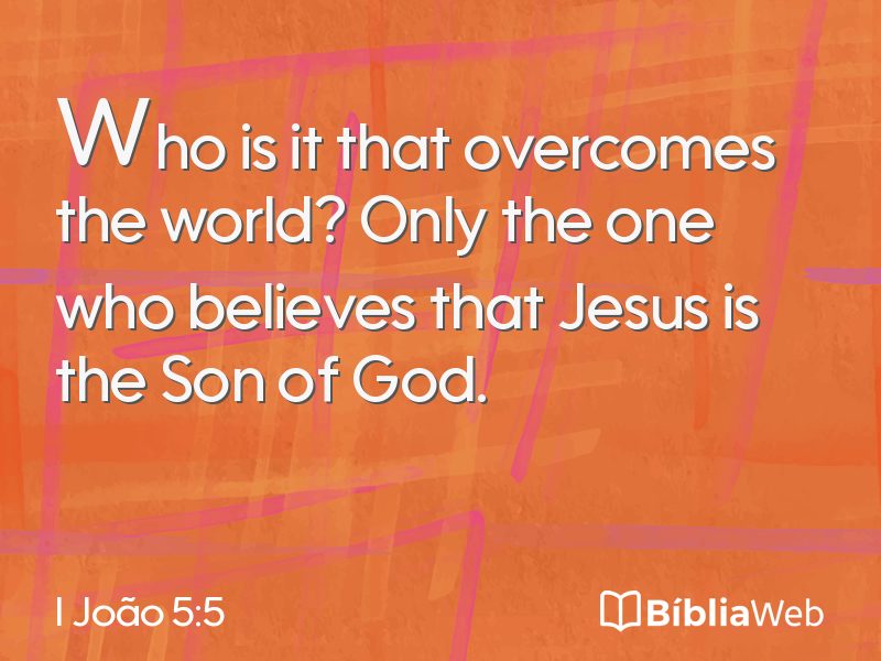 I João 5:5 em imagem para compartilhar