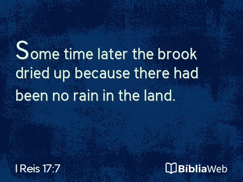 I Reis 17:7 em imagem para compartilhar