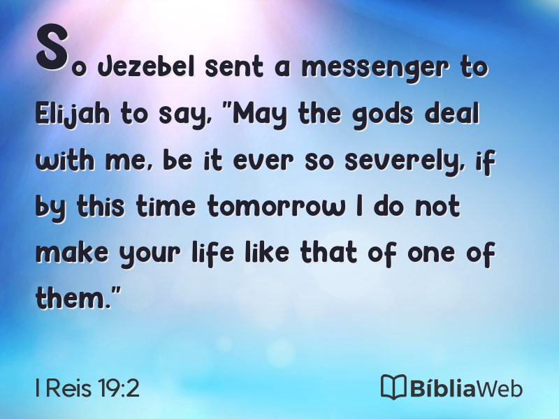 I Reis 19:2 em imagem para compartilhar