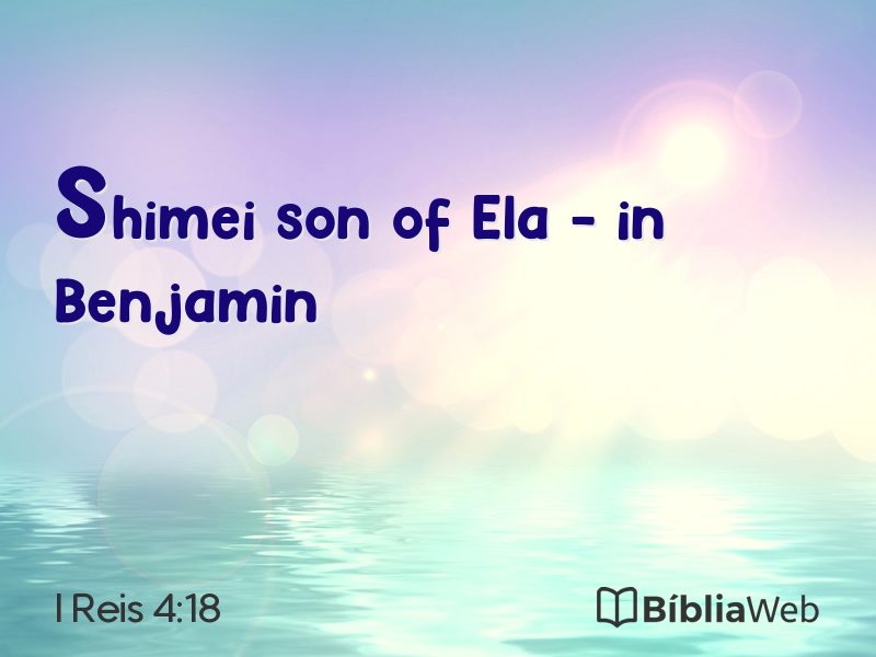 I Reis 4:18 em imagem para compartilhar