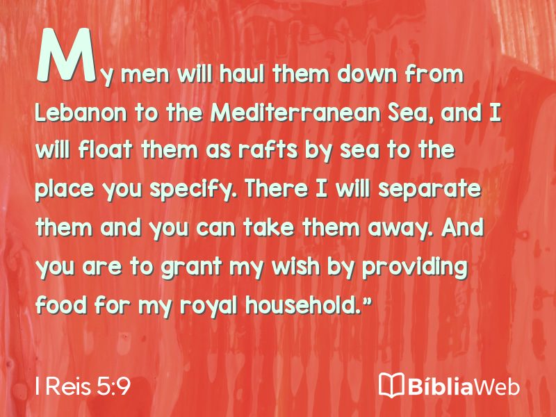 I Reis 5:9 em imagem para compartilhar