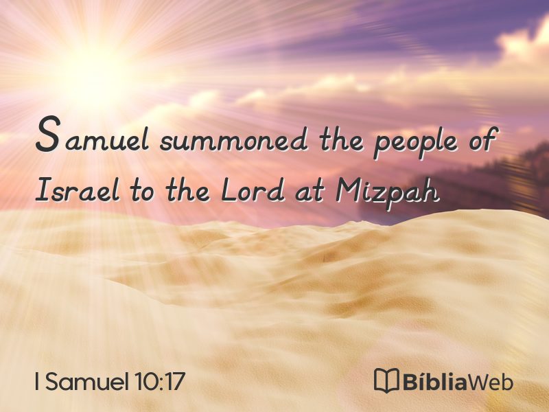 I Samuel 10:17 em imagem para compartilhar