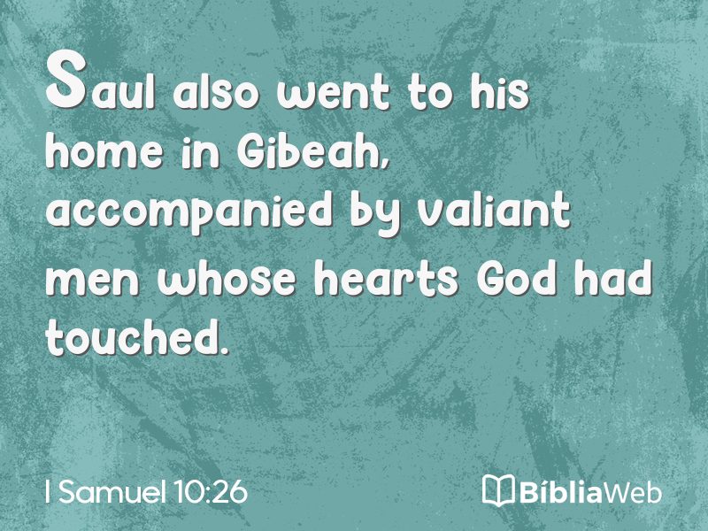 I Samuel 10:26 em imagem para compartilhar