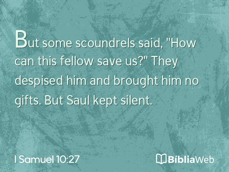 I Samuel 10:27 em imagem para compartilhar