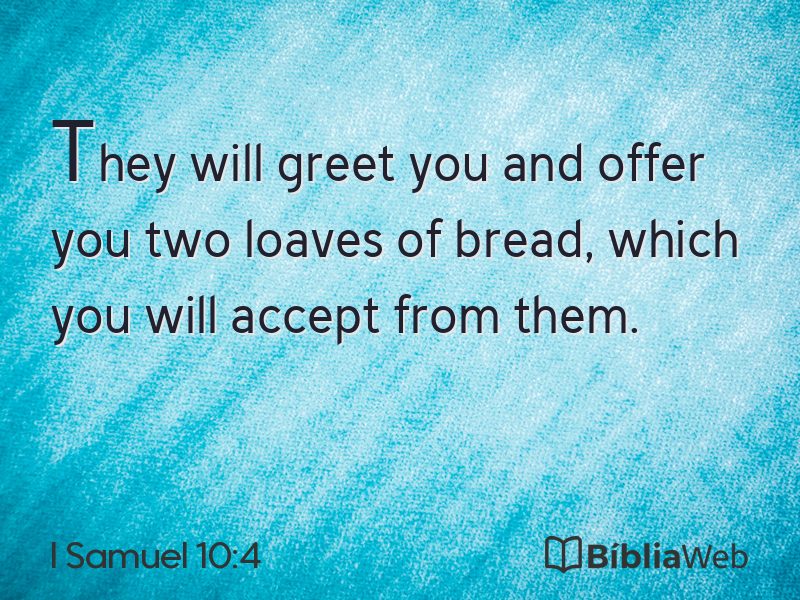 I Samuel 10:4 em imagem para compartilhar