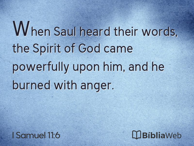 I Samuel 11:6 em imagem para compartilhar