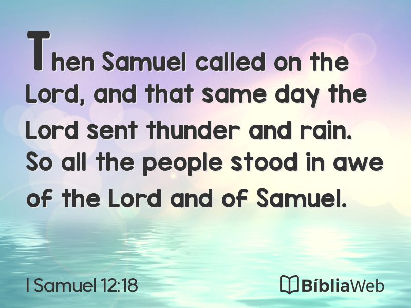 I Samuel 12:18 em imagem para compartilhar