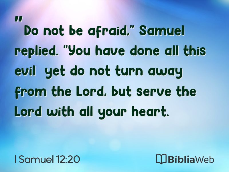 I Samuel 12:20 em imagem para compartilhar