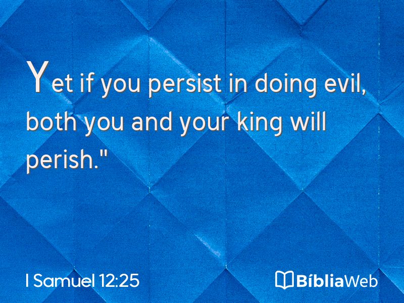 I Samuel 12:25 em imagem para compartilhar