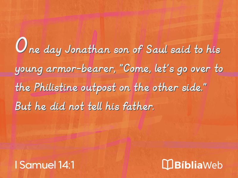 I Samuel 14:1 em imagem para compartilhar