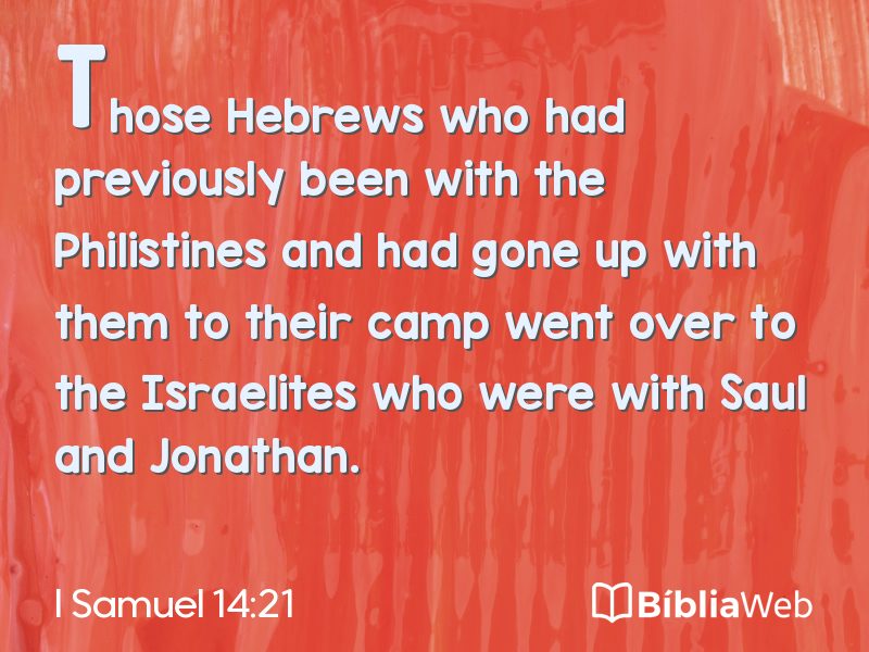 I Samuel 14:21 em imagem para compartilhar