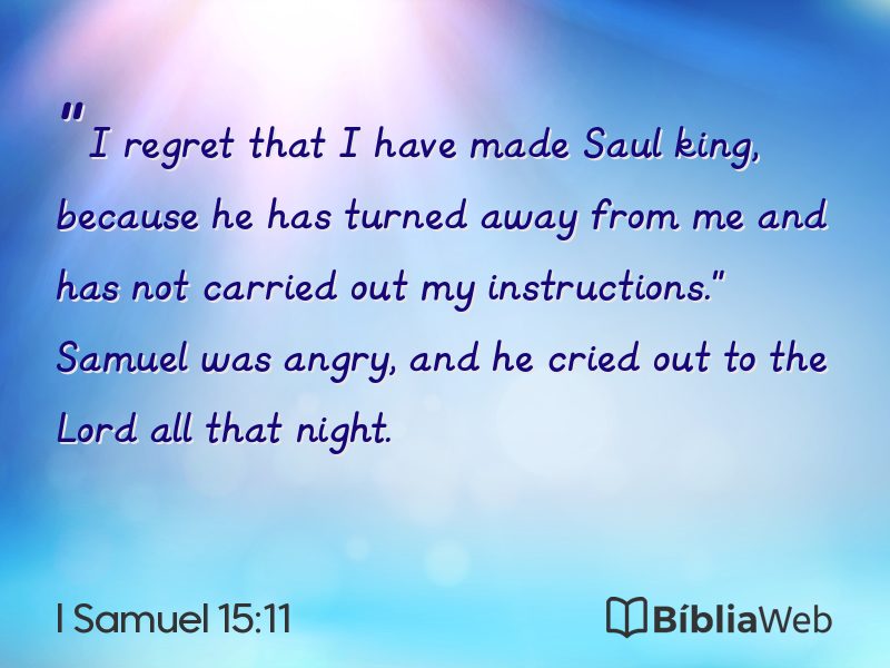I Samuel 15:11 em imagem para compartilhar